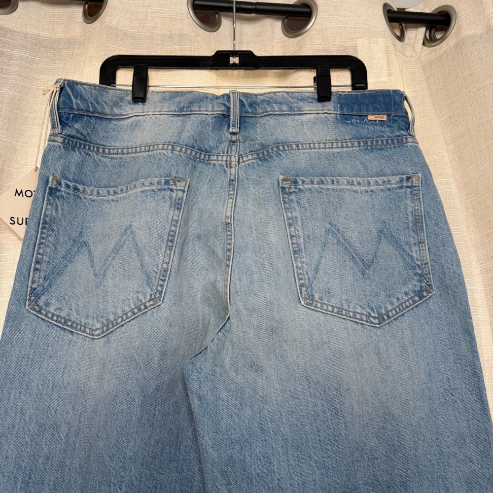 NWT Mother The Ditcher Roller Skimp Jeans Didnt I Warn You Button Fly Women's 33 - Picture 4 of 12
